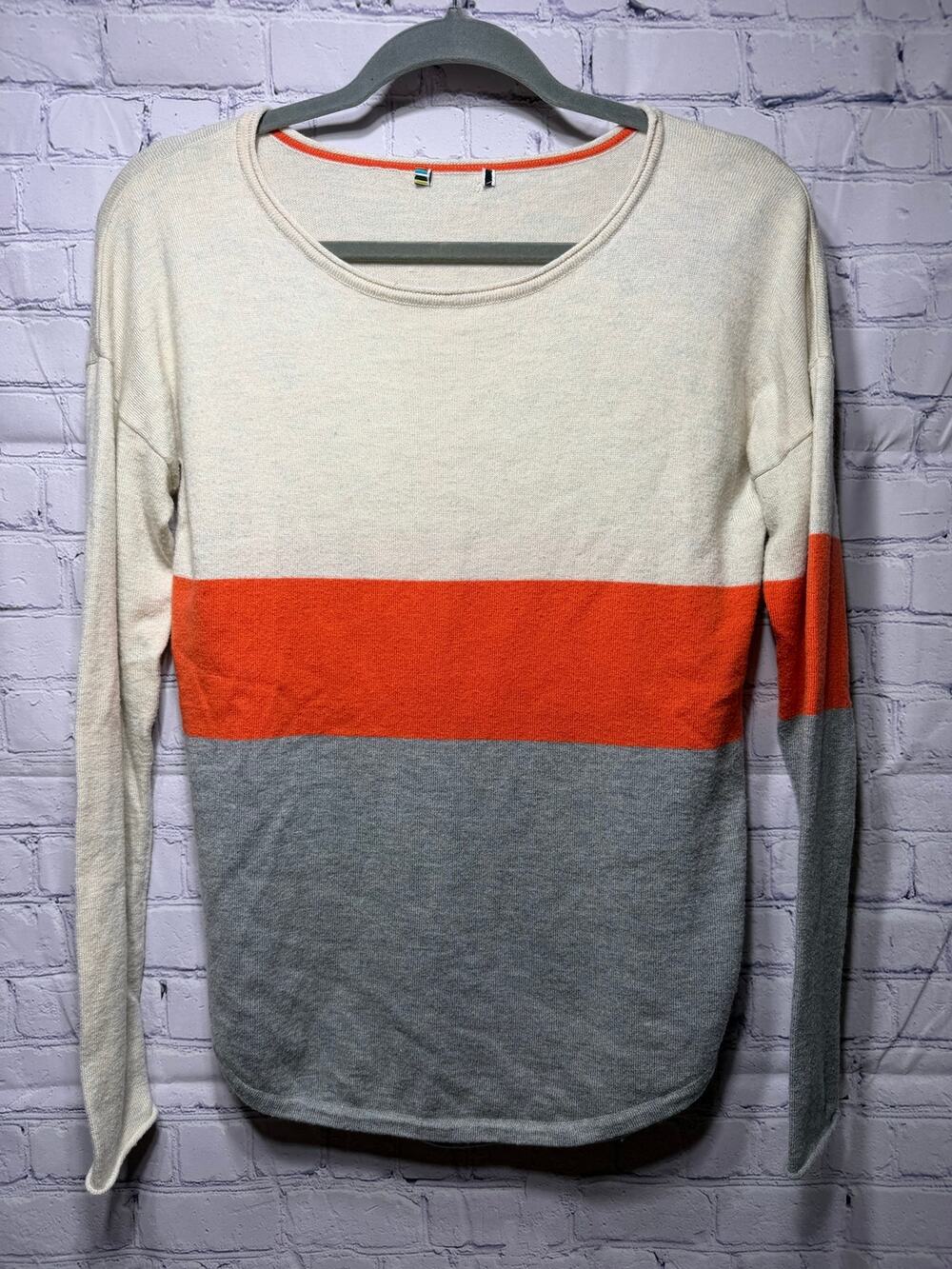 Smartwool Shadow Pine Color-block Crew Sweater Sz S Merino Wool Casual